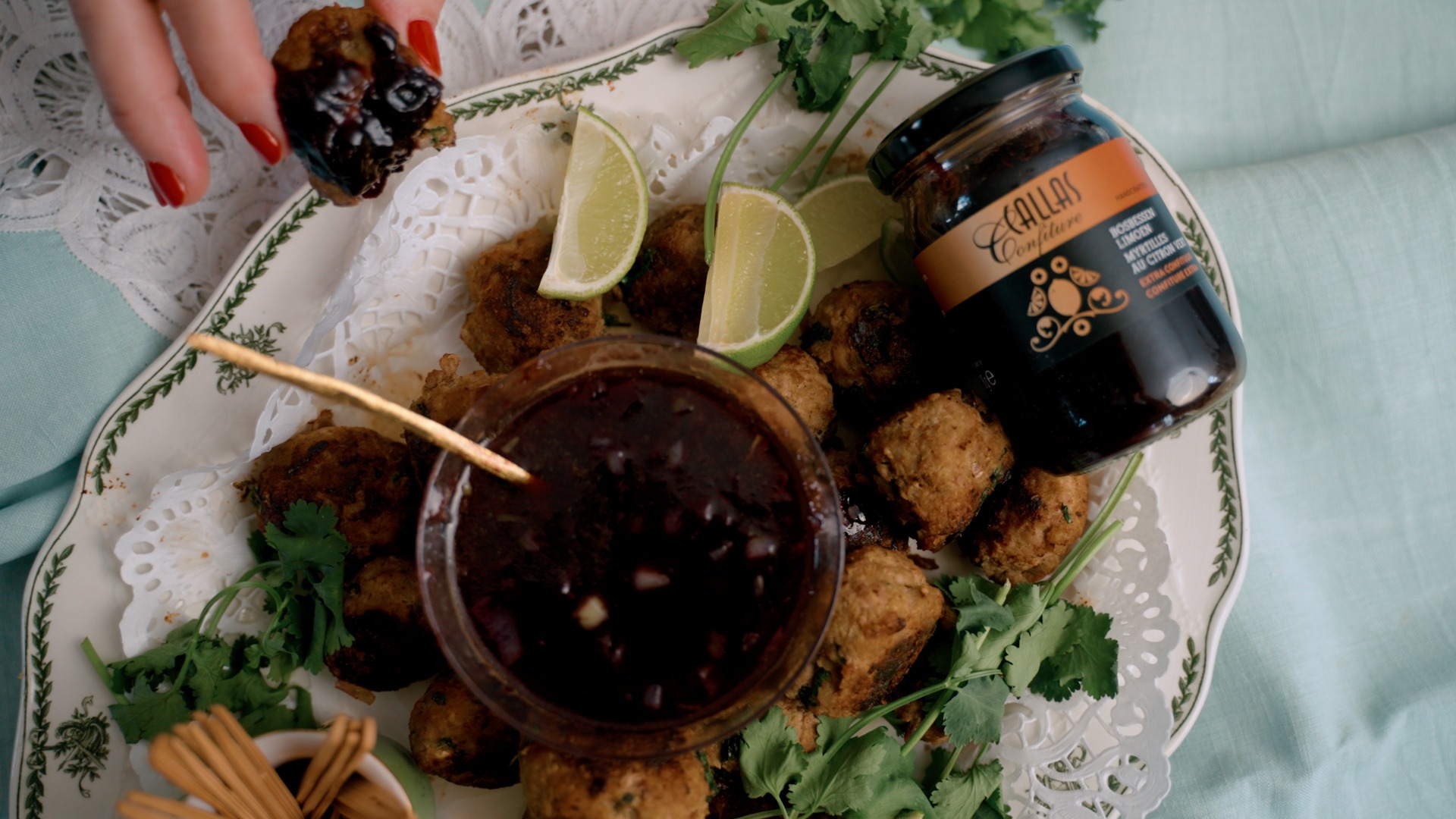 Foto recept Bosbes limoen liggend